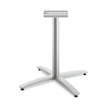 Hon HON, BETWEEN SEATED-HEIGHT X-BASE FOR 42in TABLE TOPS, SILVER BTX30LPR8